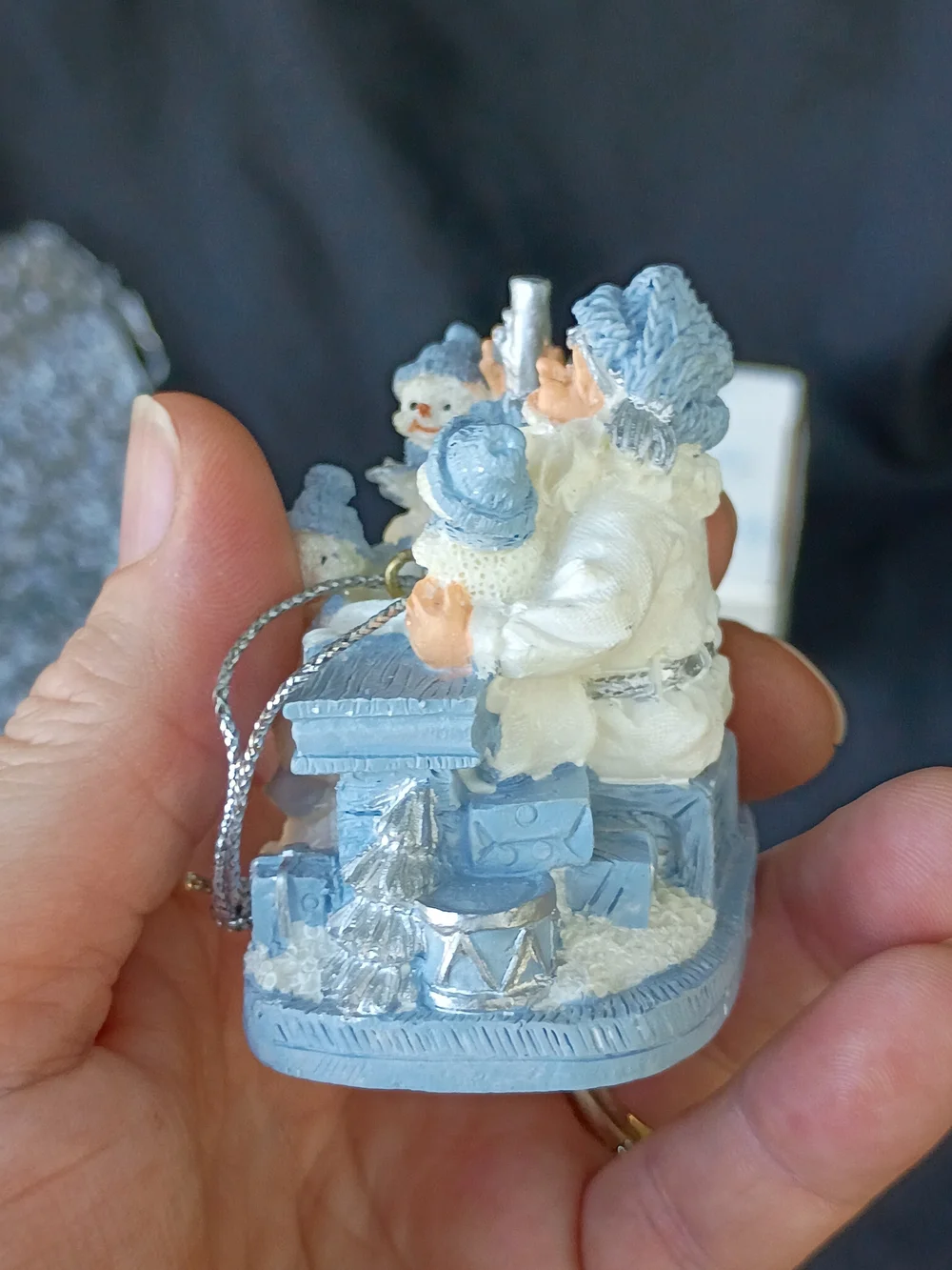 Encore Snow Buddies Santa at Desk 1998 Christmas Ornament